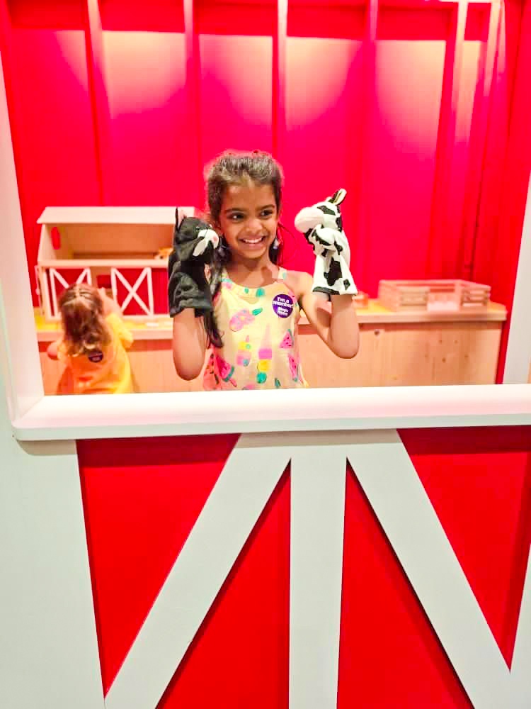 old mcdonalds farm, puppets, magic house, museum, exhibit, red barn