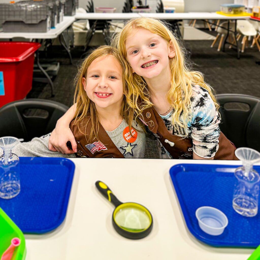 girl scouts badge workshop at the magic house