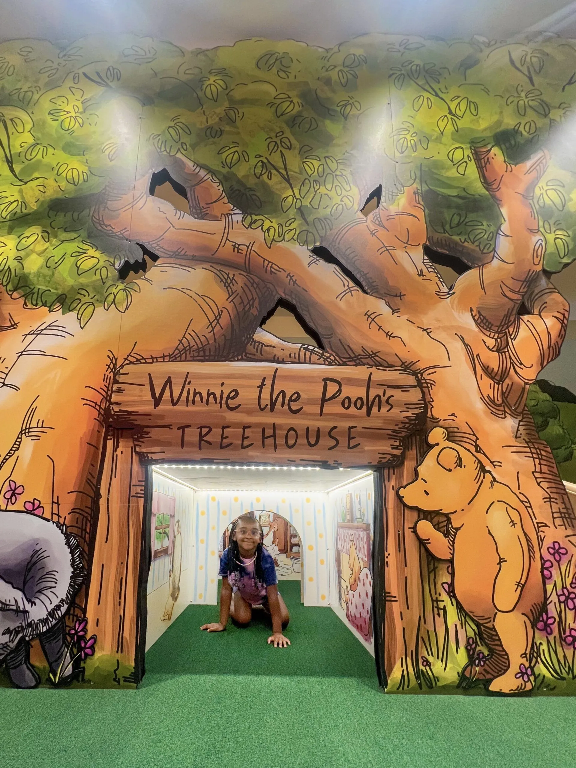 winnie the pooh, tree house, magic house, exhibit, story time magic