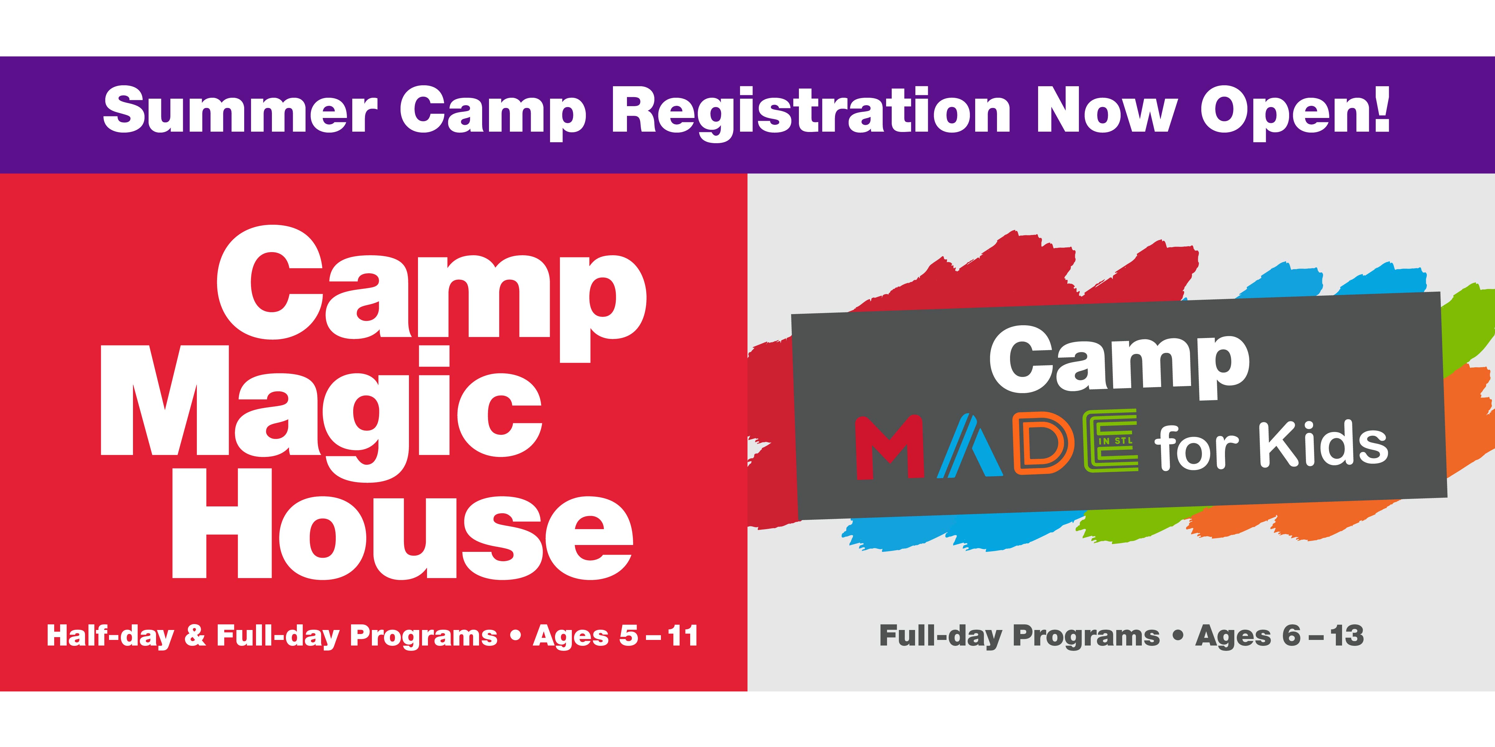 Magic House Summer Camp register is now open 
